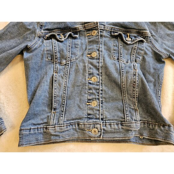 WOMEN'S LEVI STRAUSS & CO CLASSIC DENIM TRUCKER JEAN JACKET SIZE SMALL - Picture 3 of 11